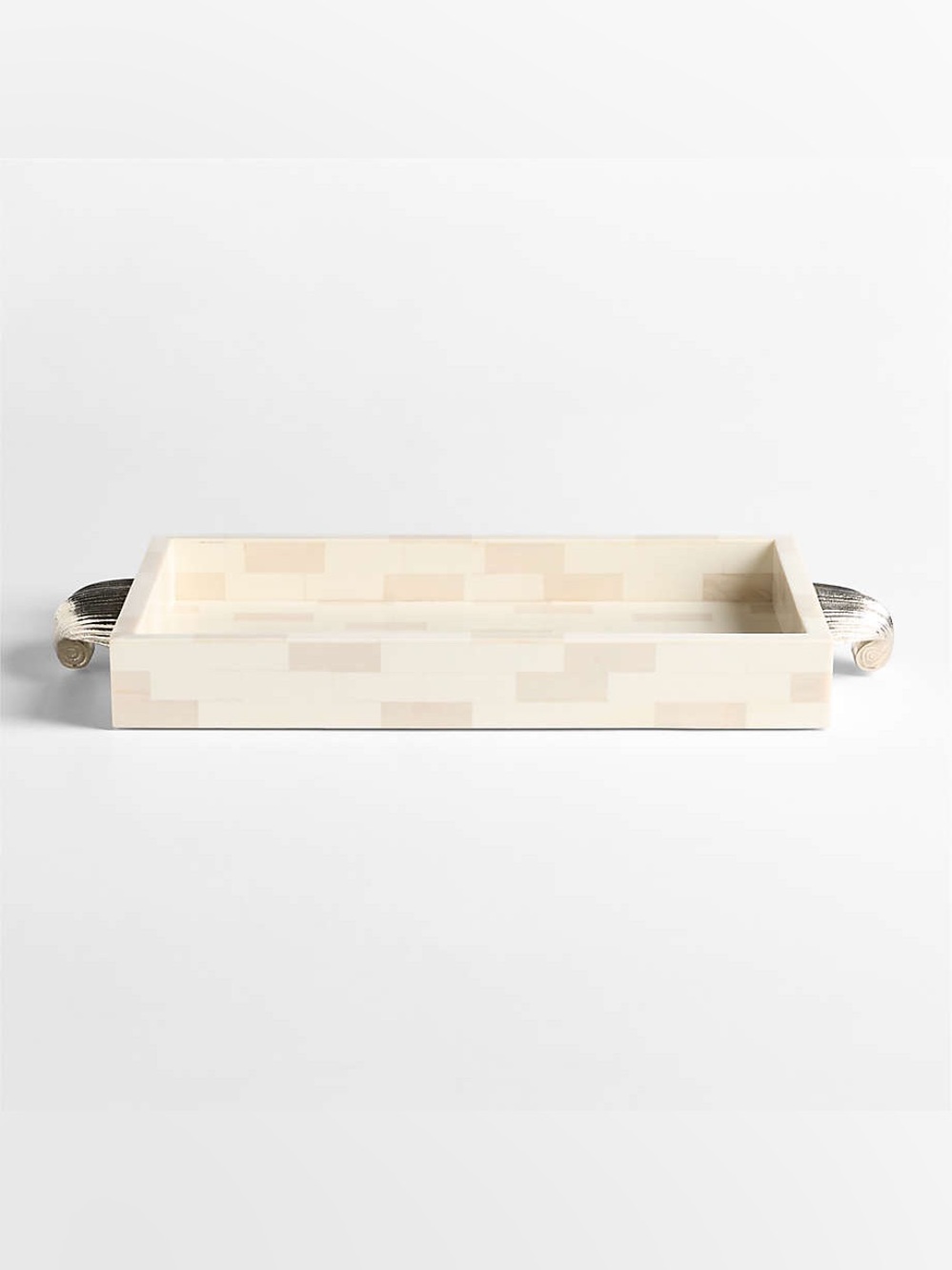 Crate and Barrel Colette Resin 19" Decorative Tray by Laura Harrier and Tiffany